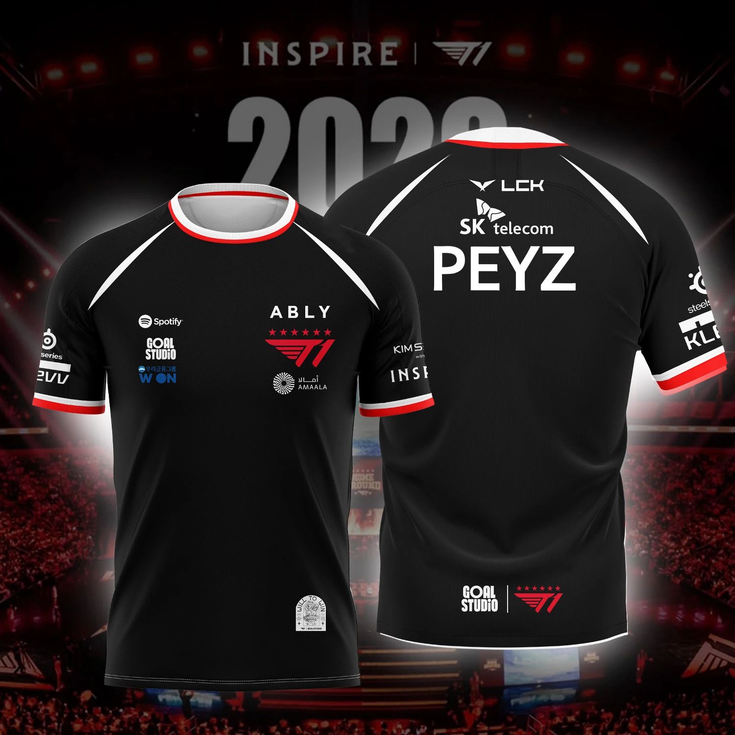Esports Gaming Teams - Nouveau Maillot d'Équipe d'ESPORTS T1 2026