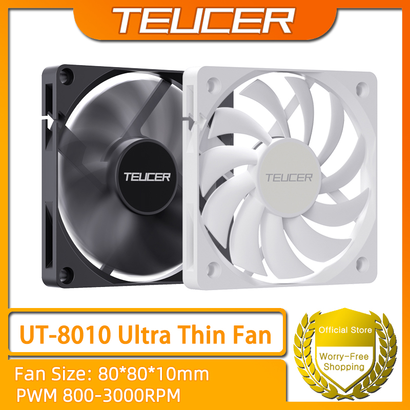 Esports Gaming Fan - TEUCER UT-8010 ventilateur de châssis Ultra-mince