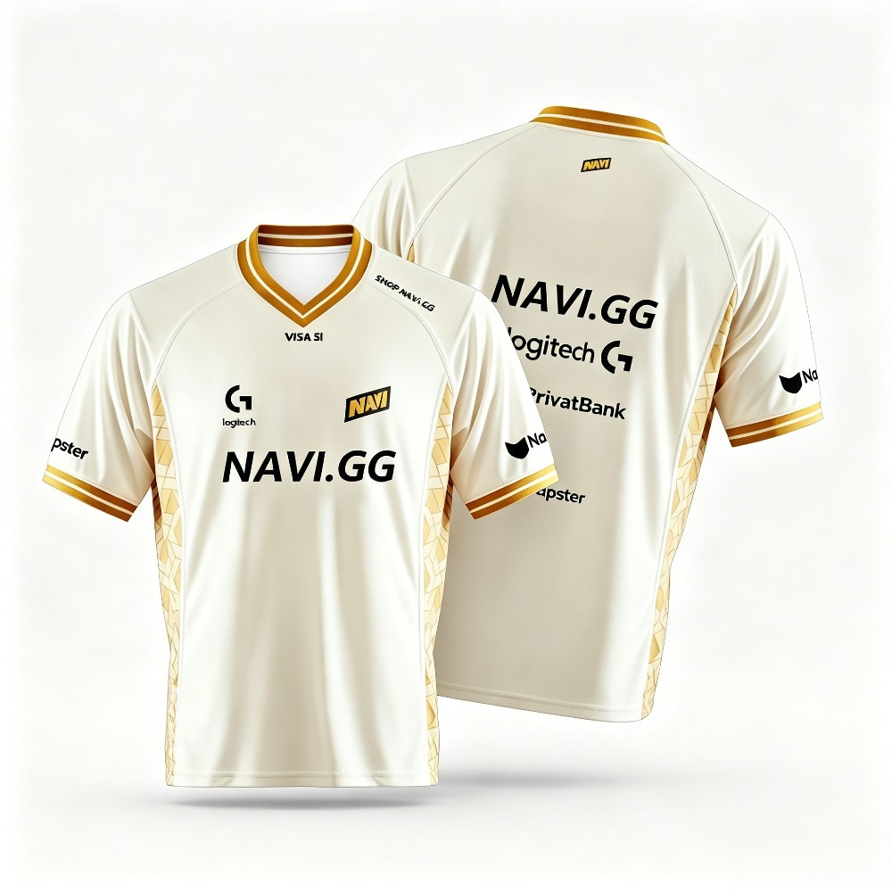 Esports Gaming Teams - T-shirt d'équipe d'e-sport NAVI GG pour