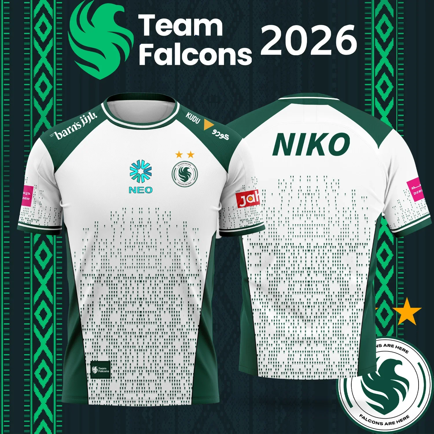 Esports Gaming Teams - Nouveau Maillot d'Équipe d'Esports Falcons 2026