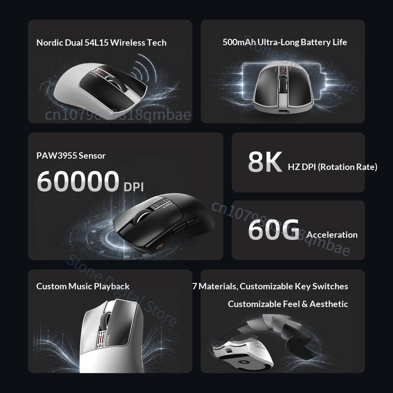 Souris de jeu sans fil IPI HAZ - Esports Gaming Design avis et prix
