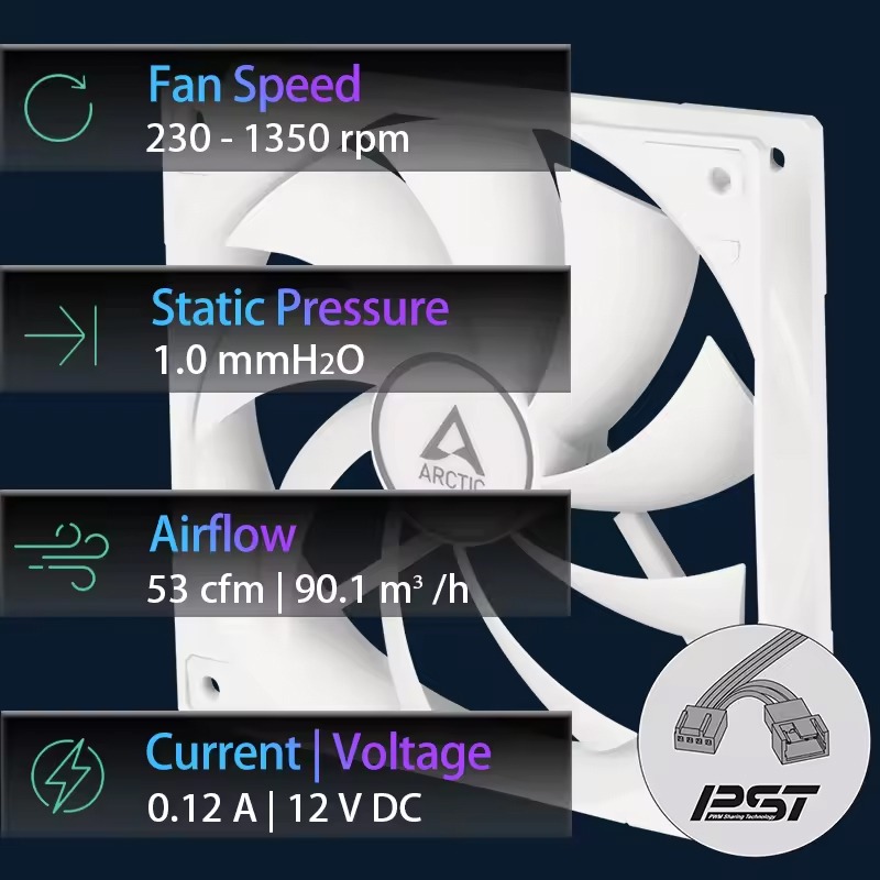 ARCTIC F12 PWM PST Ventilateur - Esports Gaming Fan avis et prix